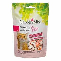 Garden Mix Kuzulu Sushi Düşük Yağlı Şekersiz Kedi Ödül Maması 1 Adet 60 Gr