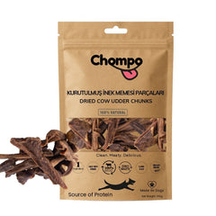 Chompo Kurutulmuş İnek Memesi Parçaları Köpek Ödül Maması 100 Gr
