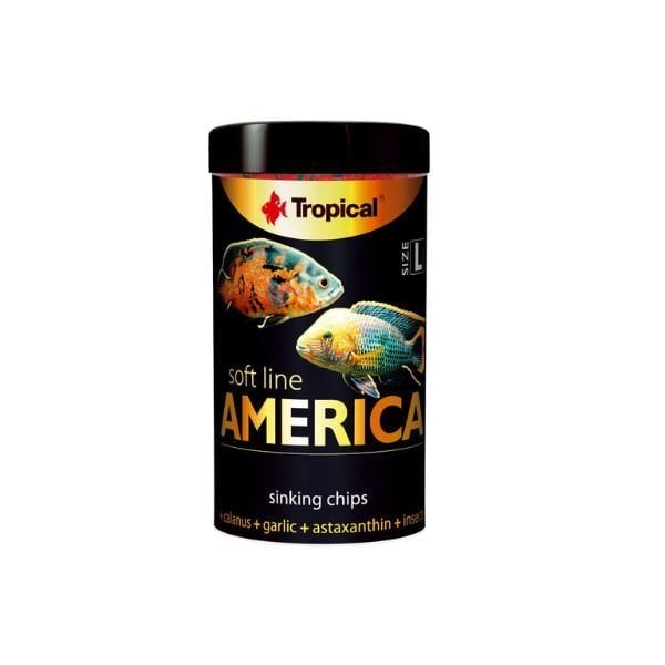 Tropical Softline Amerikan Cinsi Balıklar için Yumuşak Granül Balık Yemi Large 100 Ml 52 Gr