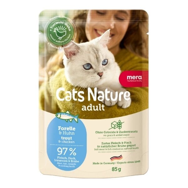 Mera Cats Nature Alabalıklı Pouch Yetişkin Konserve Kedi Maması 85 Gr 1 Adet