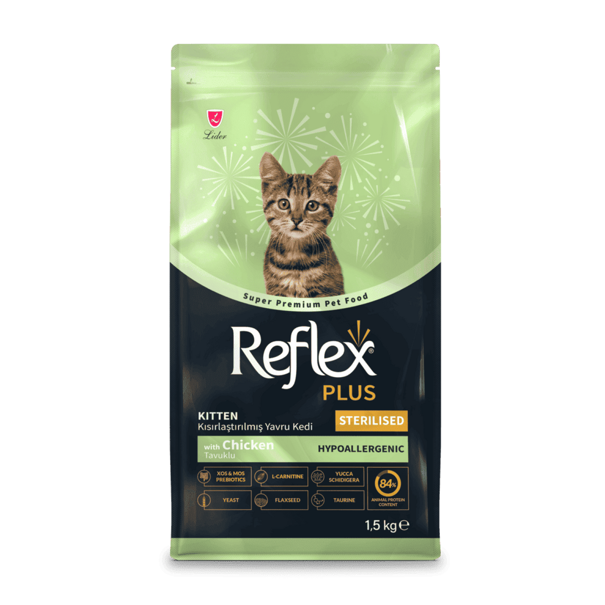 Reflex Plus Sterilised Kitten Tavuklu Kısırlaştırılmış Yavru Kedi Maması 1.5 Kg