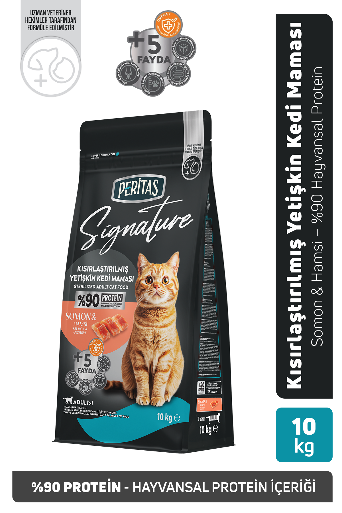 Signature Somonlu Kısırlaştırılmış Yetişkin Kedi Maması 10 Kg