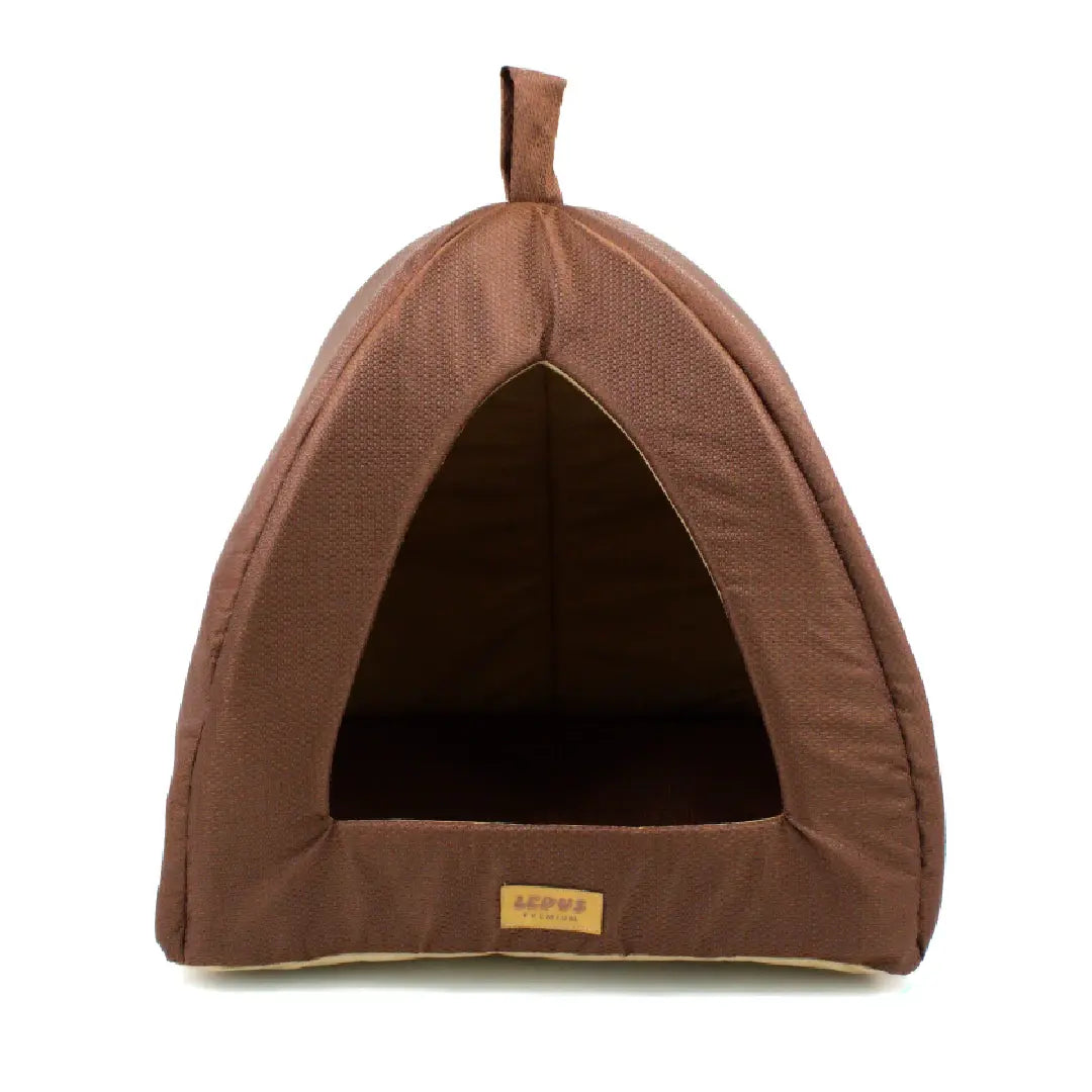 Lepus Keops Piramit Kedi ve Köpek Yatağı Kahverengi 35x35x40 Cm
