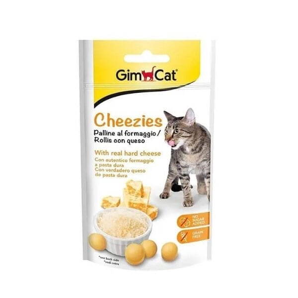 Gimcat Cheezies Peynirli Tahılsız Kedi Ödül Tableti 1 Adet 50 Gr