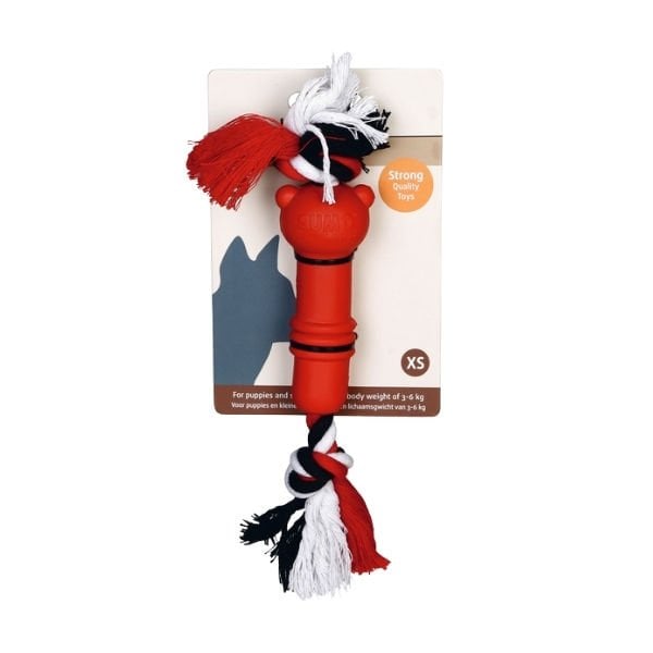 Beeztees Sumo Mini Dental İpli Kauçuk Köpek Oyuncağı Kırmızı 20 Cm