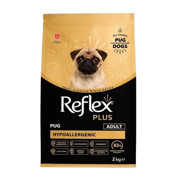 Reflex Plus Pug Hypoallergenic Tavuklu Yetişkin Köpek Maması 2 Kg