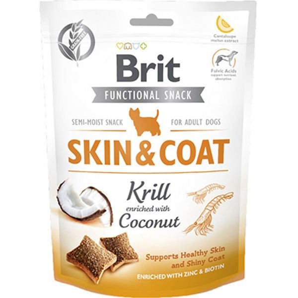 Brit Care Snack Skin Coat Deri ve Tüy Bakımı İçin Köpek Ödül Maması 1 Adet 150 Gr