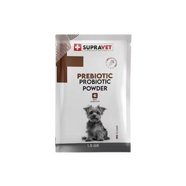 Supravet Bağışıklık Güçlendirici Köpekler için Toz Probiyotik ve Prebiyotik Takviyesi 1 Adet 1.5 Gr