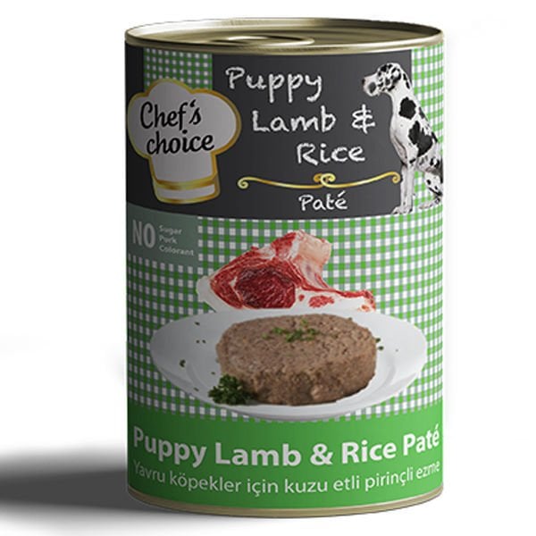 Chefs Choice Kıyılmış Kuzulu Yavru Köpek Konservesi 1 Adet 400 Gr