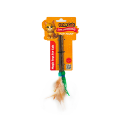 PetzzCats ÇubukSüpürge Matatabi ve Çıngırak Sesli Peluş Kedi Oyuncağı Renkli 17x0,7-0,9 Cm