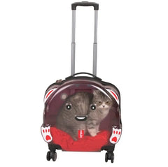 Lepus Wheel Bag Tekerlekli Kedi ve Köpek Taşıma Çantası Pembe 42x44x23 Cm