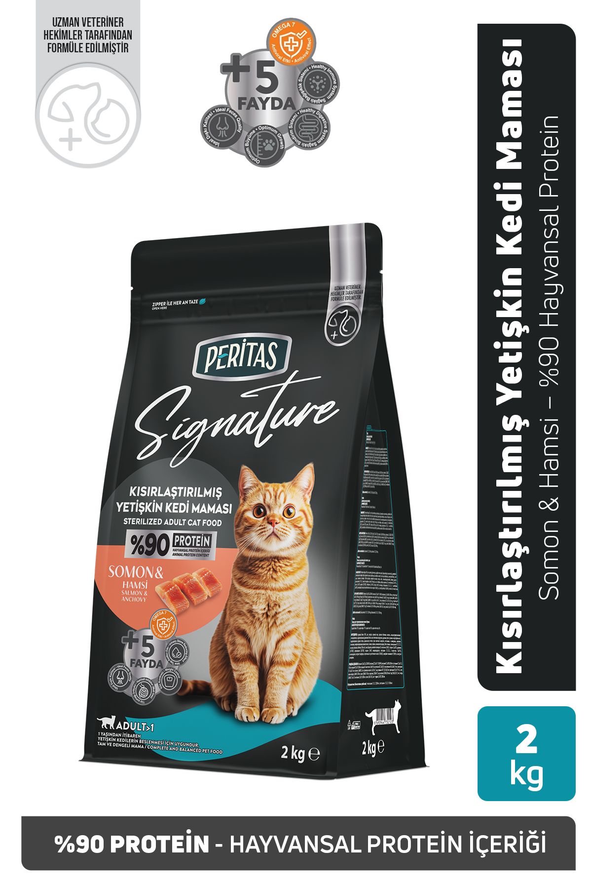 Signature Somonlu Kısırlaştırılmış Yetişkin Kedi Maması 2 Kg