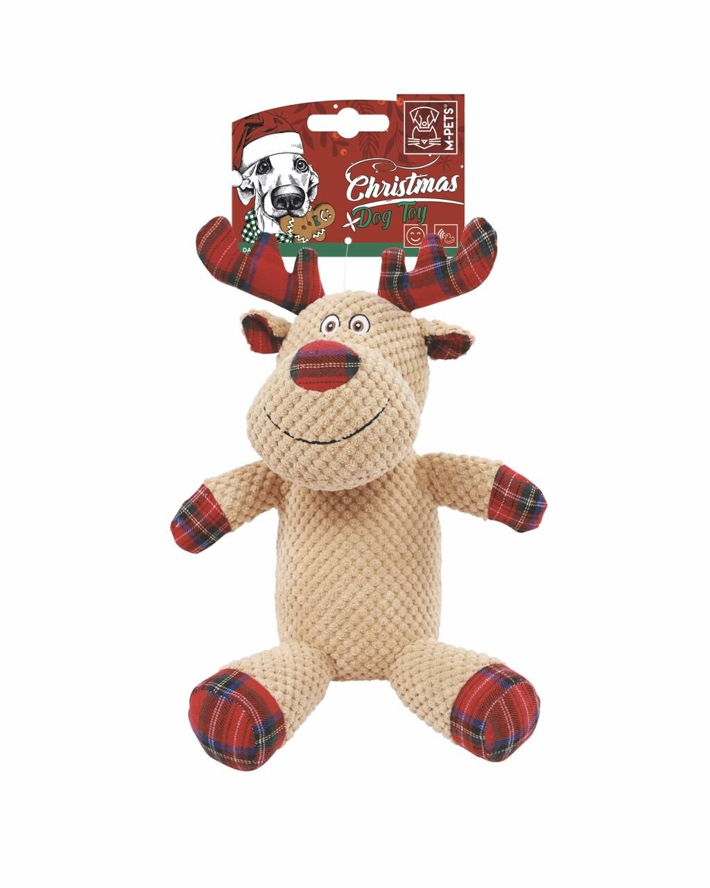 M-Pets Christmas Ren Geyiği Köpek Oyuncağı 30x24x13 Cm