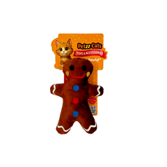 PetzzCats Many Matatabi ve Çıngırak Sesli Peluş Kedi Oyuncağı Kahverengi 15x9 Cm