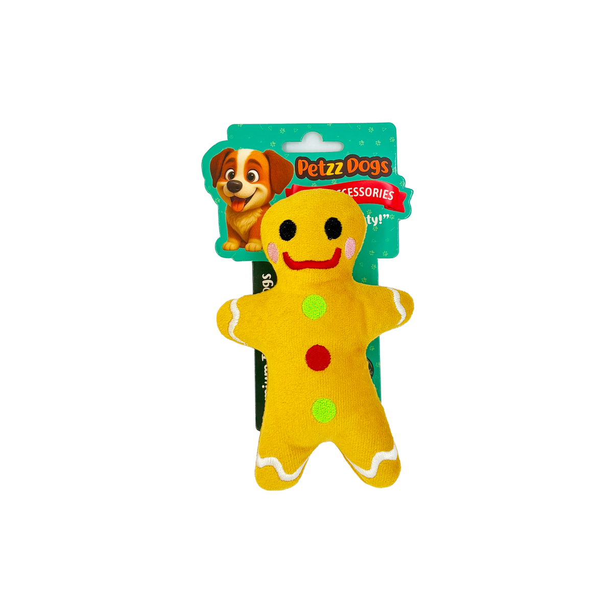 PetzzDogs Many Sesli Dayanıklı Peluş Köpek Çiğneme Oyuncağı Sarı 15x9 Cm