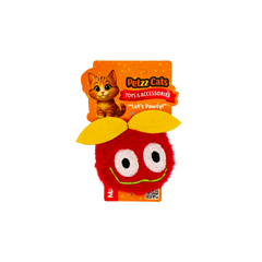 PetzzCats Peluş Matatabi ve Çıngırak Sesli Peluş Kedi Oyuncağı Kırmızı 12x8 Cm