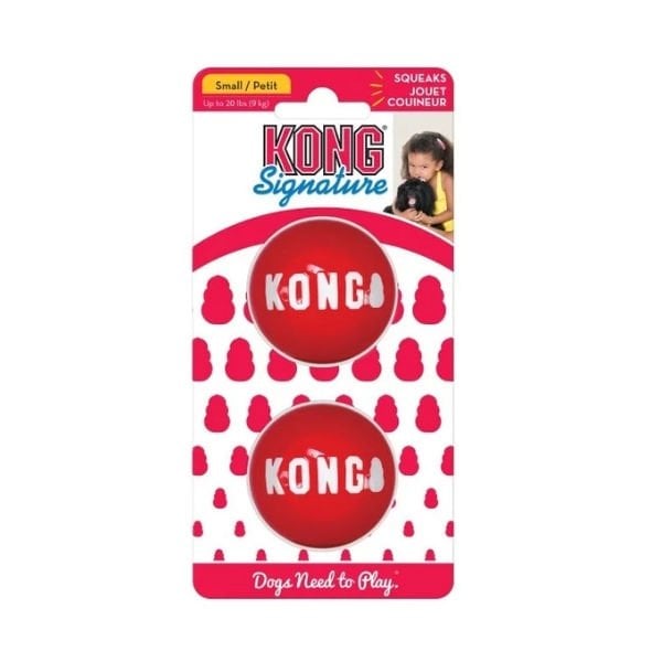 Kong Signature Ball Top Şeklinde Köpek Oyuncağı Medium 2 Adet