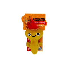 PetzzCats Axe Matatabi ve Çıngırak Sesli Peluş Kedi Oyuncağı Sarı 13x7 Cm