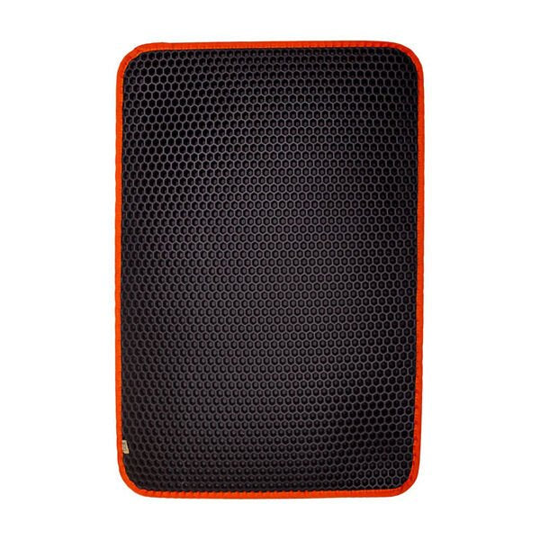 Cattie Altıgen Model Kum Toplayıcı Fonksiyonel Kedi Paspası Large Turuncu 50x75 Cm