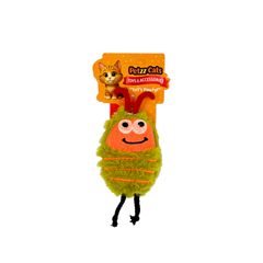 PetzzCats Bug Matatabi ve Çıngırak Sesli Peluş Kedi Oyuncağı Yeşil 16x8 Cm