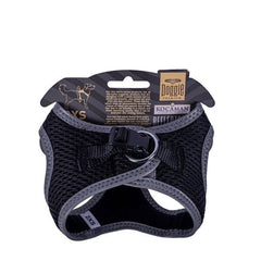 Doggie Havalı Dokuma Reflektör Küçük Irk Köpek Göğüs Tasması Xxsmall Siyah 26-30 Cm