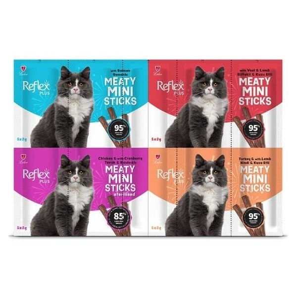Reflex Plus Mini Mix Karışık Lezzetler Stick Kedi Ödül Maması 1 Adet 40 Gr