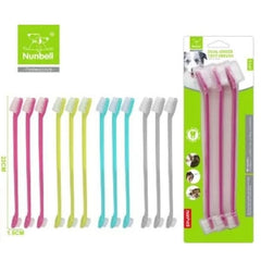 Nunbell İki Uçlu Kedi ve Köpek Diş Fırçası 3 Adet 22 Cm