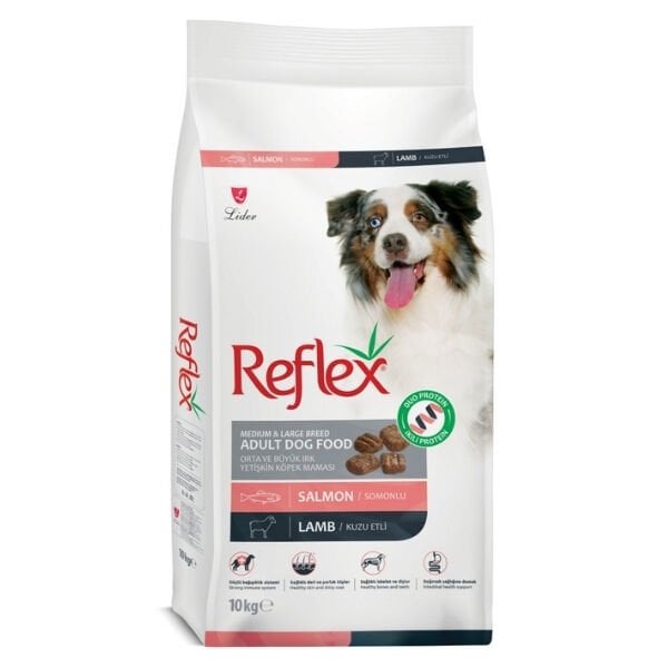 Reflex Duo Orta ve Büyük Irk Somonlu ve Kuzu Etli Yetişkin Köpek Maması 10 Kg