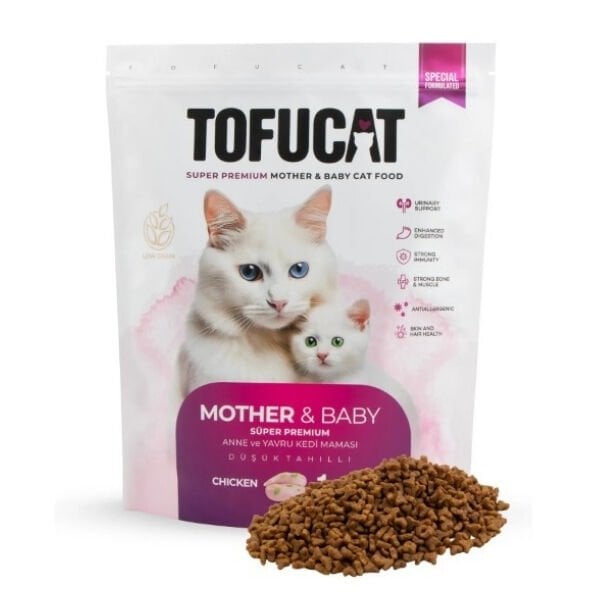 Tofucat MotherBabycat Tavuklu Anne ve Yavru Kedi Maması 1.5 Kg