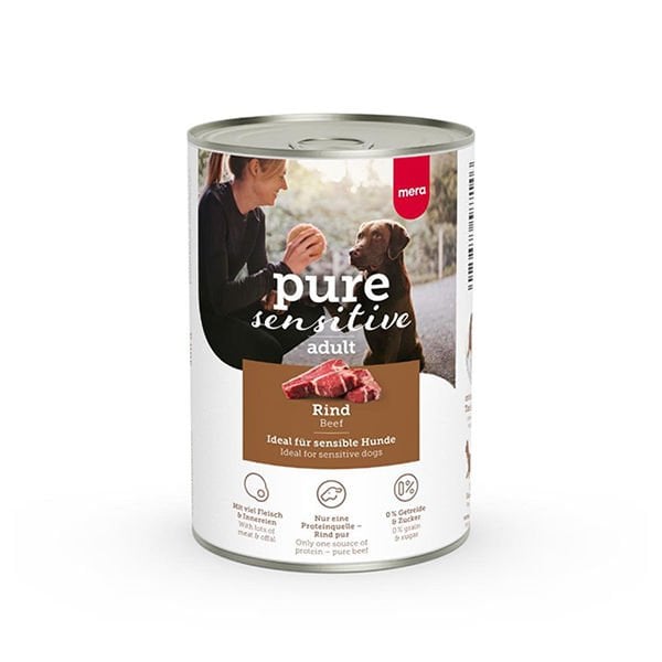Mera Pure Sensitive Adult Biftekli Yetişkin Köpek Konservesi 1 Adet 400 Gr