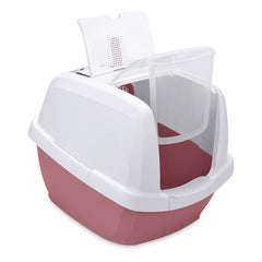 İmac Maddy Üstü Açılır Kapalı Kedi Tuvaleti Beyaz/Pembe 65x47.5x47.5 Cm
