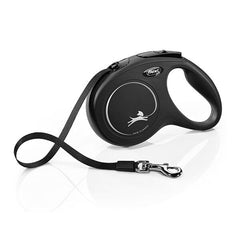 Flexi New Classic Şerit Otomatik Köpek Gezdirme Tasması Medium Siyah 5 Mt