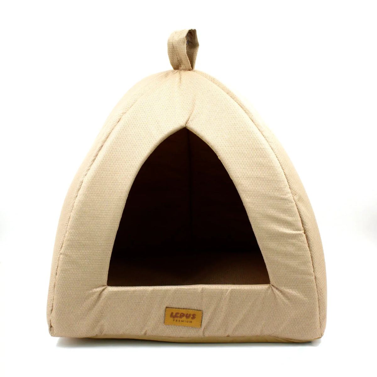 Lepus Keops Piramit Kedi ve Köpek Yatağı Bej 35x35x40 Cm