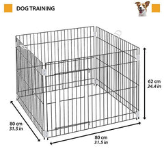 Ferplast Metal Köpek Eğitim Kafesi Siyah 80x80x62 Cm
