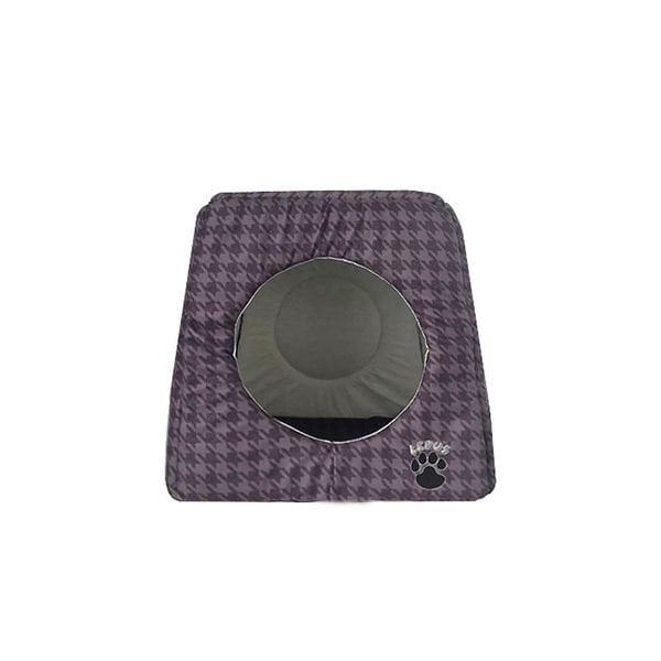 Lepus Trio Küp Yuva Küçük Irk Köpek ve Kedi Yatağı Kahverengi 35x35x35 Cm