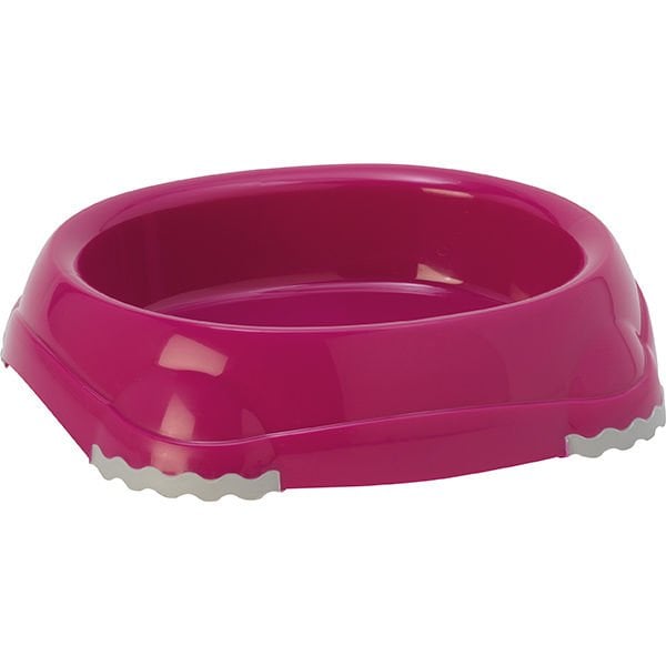 Moderna Smart Plastik Kedi ve Köpek Mama ve Su Kabı Fuşya 210 Ml