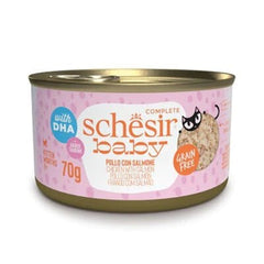 Schesir Baby Cat Tavuklu ve Somonlu Yavru Kedi Konservesi 1 Adet 70 Gr