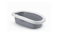 Stefanplast Sprint 10 Açık Kedi Tuvaleti Beyaz/Gri 31x43x14 Cm