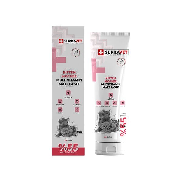 Supravet Kitten  Mother Multivitamin Malt Paste Kedi Macunu 100 Gr
